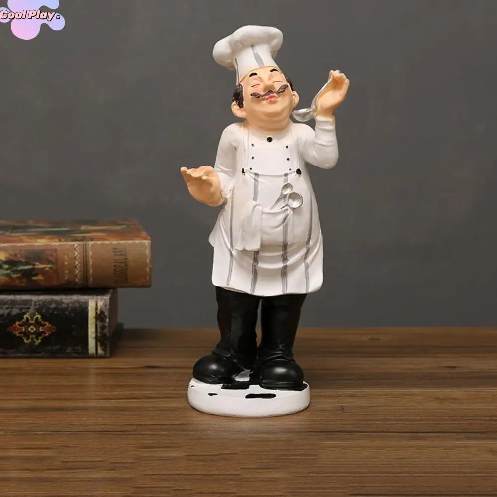 

Ремесленная деревенская пекарня шеф-повара, статуя из смолы, имитация модели, фермерский дом, декор для тортового магазина, забавная кукла, кухонная фигурка шеф-повара