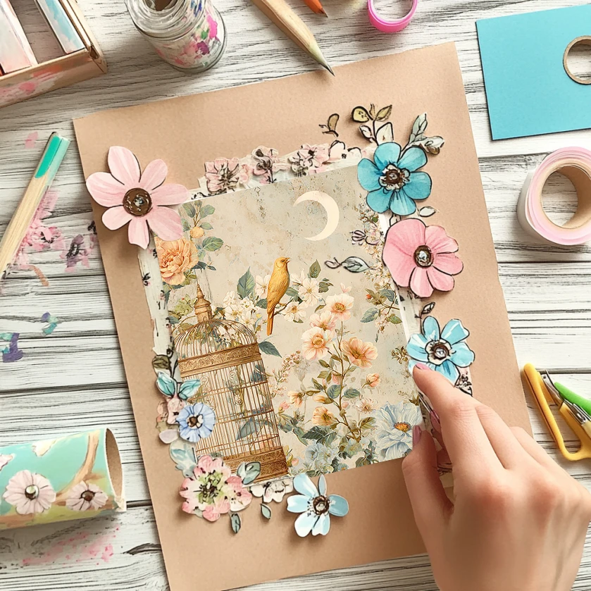 Kertas Origami & Scrapbooking 6x6 inci (36 Lembar): Pola Percikan/Tekstur Artistik untuk Pembuatan Kartu DIY & Scrapbooking Kreatif