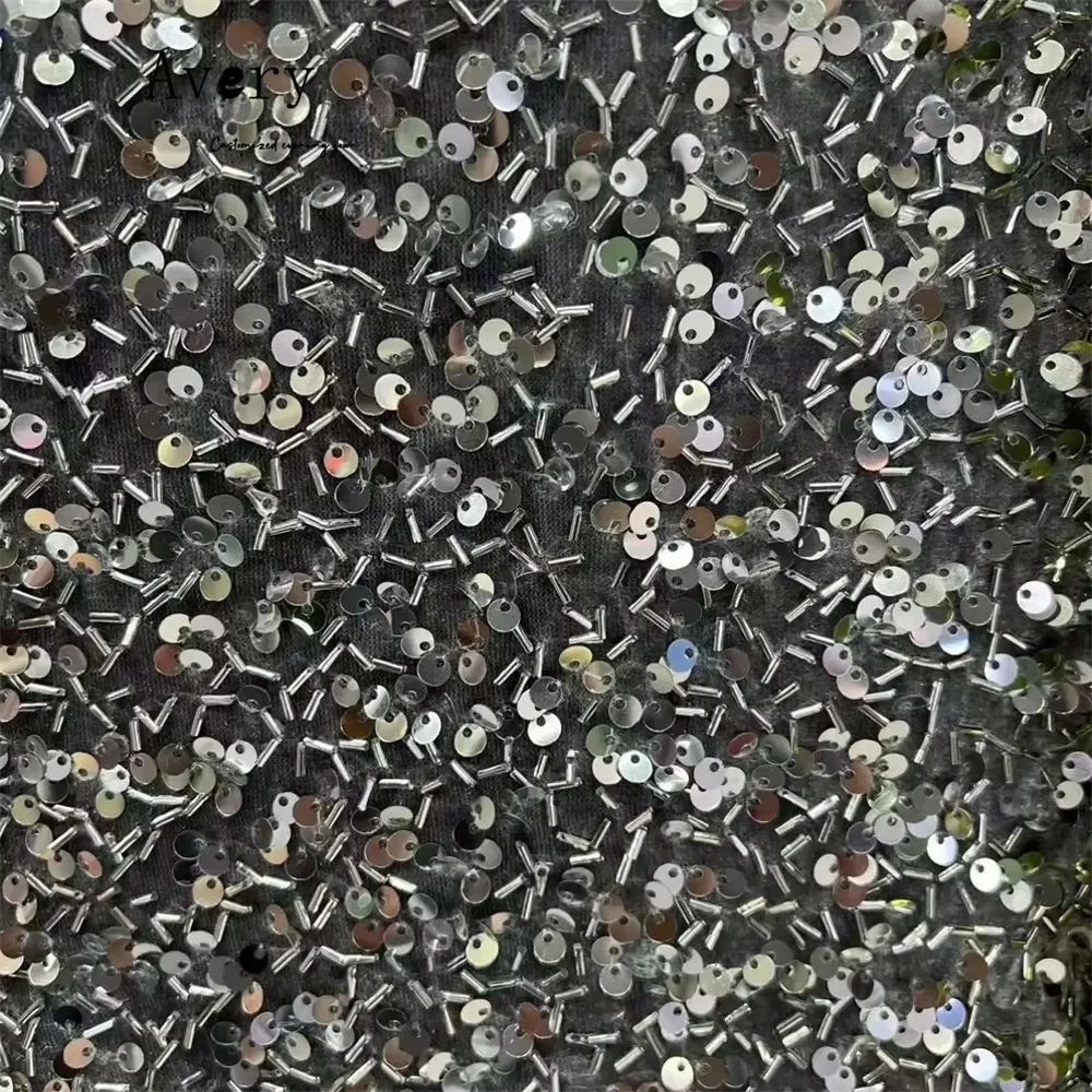 에이버리 맞춤형 민소매 오프숄더 반짝이는 사이드 슬릿 이브닝 드레스 웨딩 게스트 드레스 럭셔리 2025 파티 볼 가운 드레스