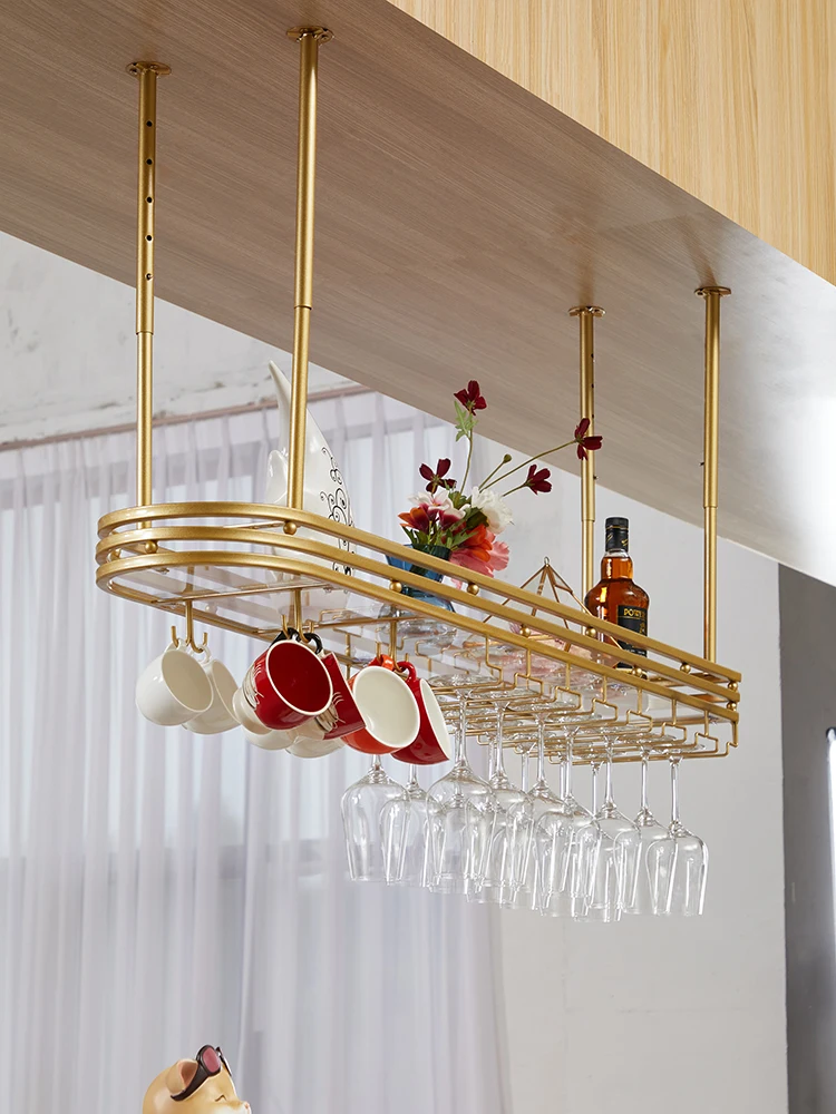 Light luxury bar hanger, red wine cup holder, upside down hanging, creative wine cup holder