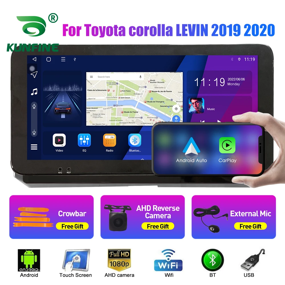 10.33 Inch Car Radio For Toyota corolla LEVIN 2Din Android Stereo DVD GPS Navigation Video Player Multimedia Carplay Android Aut