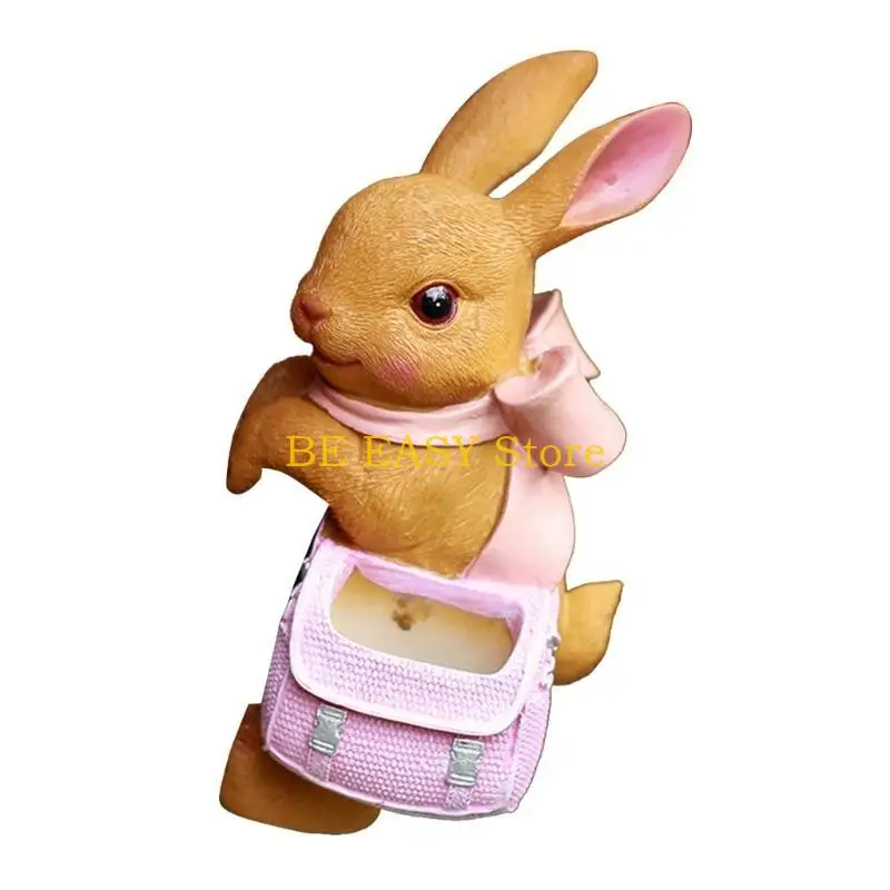 

E28F Садовые Статуи Висячие Кролики Наружное Украшение Мини-Милая Вешалка Для Плантаторов С Животными