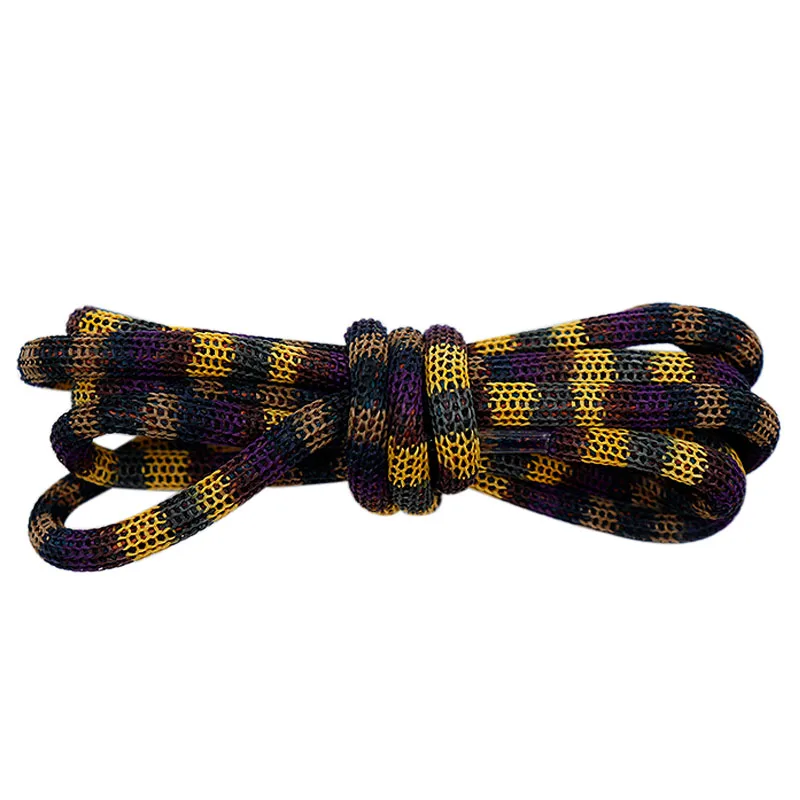 Snake A Pair 60-150cm of Classic Top Quality Polyester Colorful Hollow Classic Round Shoelaces High Boot Shoelace