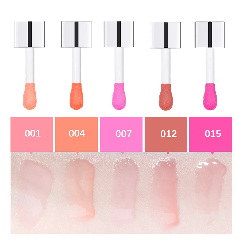 Bálsamo labial hidratante, óleo labial original, cuidados com brilho dos lábios, plumping para plumping, esfoliante, rosa