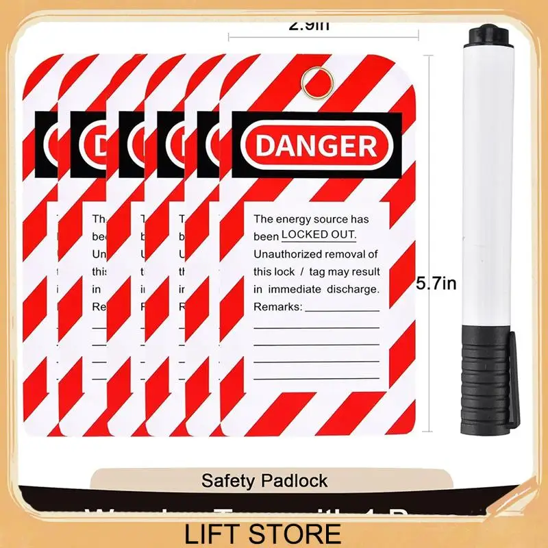 

BTLIFE-Lockout Tagout Kit, Электрические комплекты для блокировки бирки, Засовки для группового блокировки, Лот-бирки, Запирающийся навесной замок