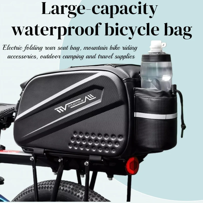 Fietszillentas met grote capaciteit 10L waterdichte multifunctionele schouderzadeltas reistas fietsen woon-werkverkeer reizen