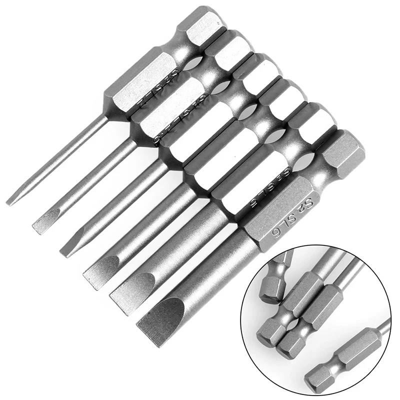 F92C 6pcs/Set 50 мм 2,0-6,0 мм плоская для головки.