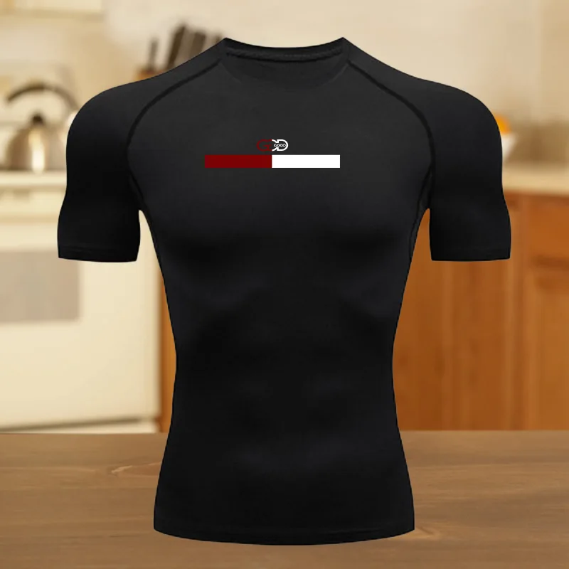 ضغط تي شيرت الرجال كمال الاجسام ملابس رياضية قصيرة الأكمام سريعة الجافة تجريب قمصان الرياضة بلايز المحملة رياضة الجري تي شيرت الحرس
