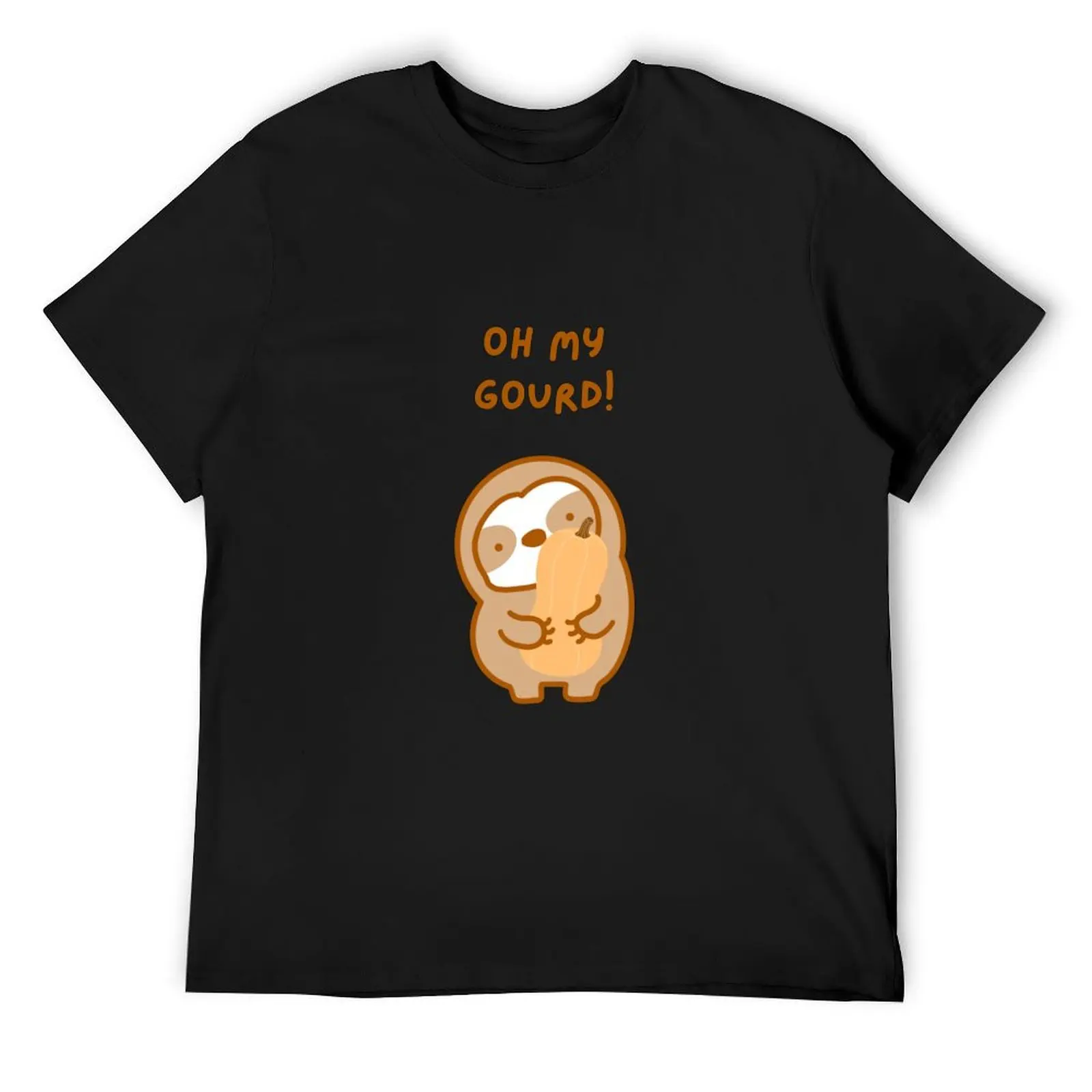 Thanksgiving Oh My Gourd Sloth T-Shirt graphics plus size tops for a boy compression shirt men