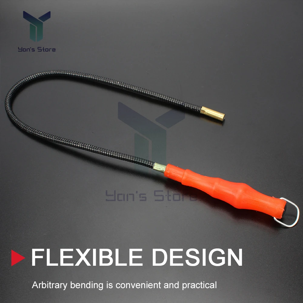 55cm Flexible Magnetic Pickup Tool Extending Rod Stick Rope Magnet Bendable Metal Grabber Hand Tool Spring Magnet Suction Bar