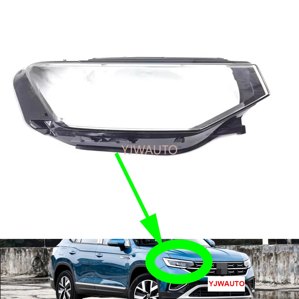 

For Volkswagen VW Tayron 2021 2022 2023 2024 Headlamp Cover Car Headlight Lens Glass Replacement Front Auto Shell