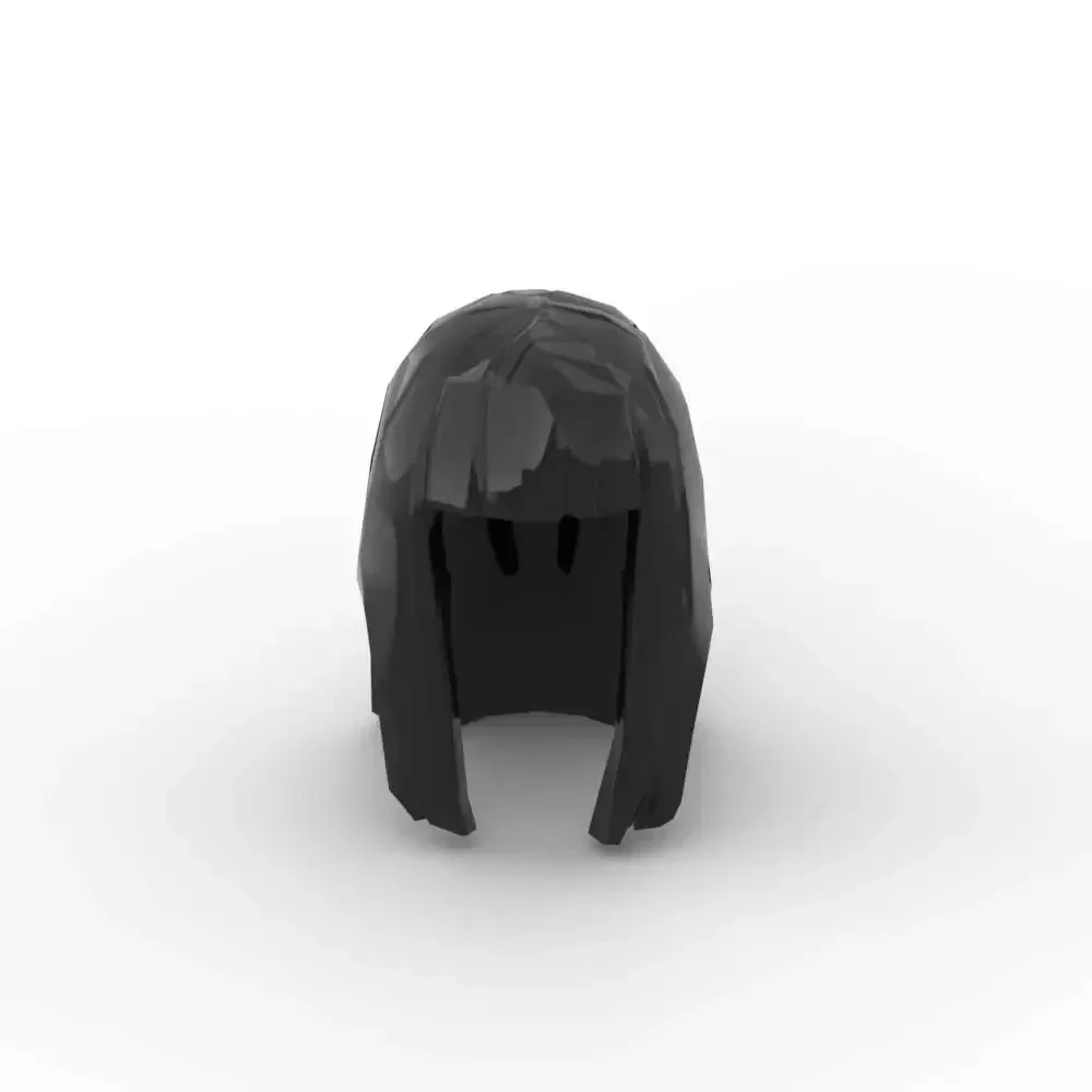 MOC 10PCS 17346 Rambut Wanita Lurus Panjang Blok Bangunan Mainan Klasik Menarik yang Dapat Disesuaikan untuk Dewasa Anak Laki-laki Hadiah Hari Spesial