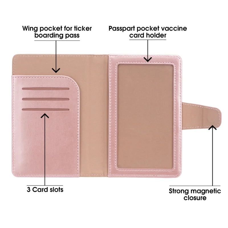 남녀공용 PU 가죽 수하물 태그, 여권 커버, 여행 가 - Women Accessories Business Name 리뷰 및 가격