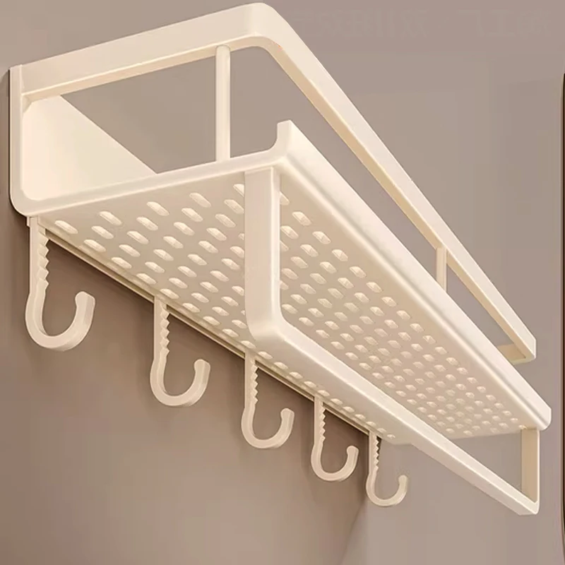 50CM-60CM Aluminum Bathroom Shelf Shelves Shampoo Rack Storage Holder Kitchen Organizer Wall Rack