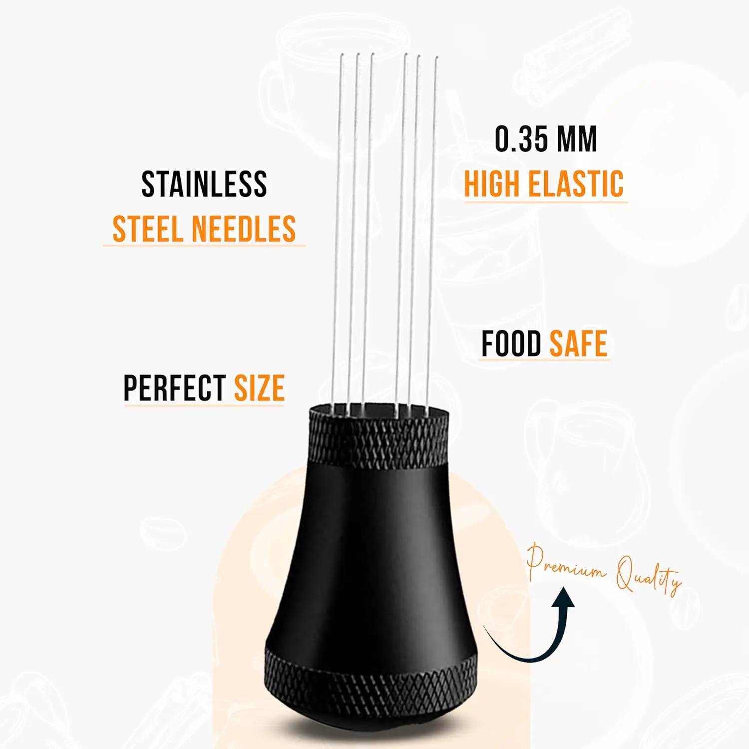 Magpie Espresso Coffee Stirrer Tool Stand Aluminum Alloy Steel Coffee Needle Distributor Easy to Use and Clean