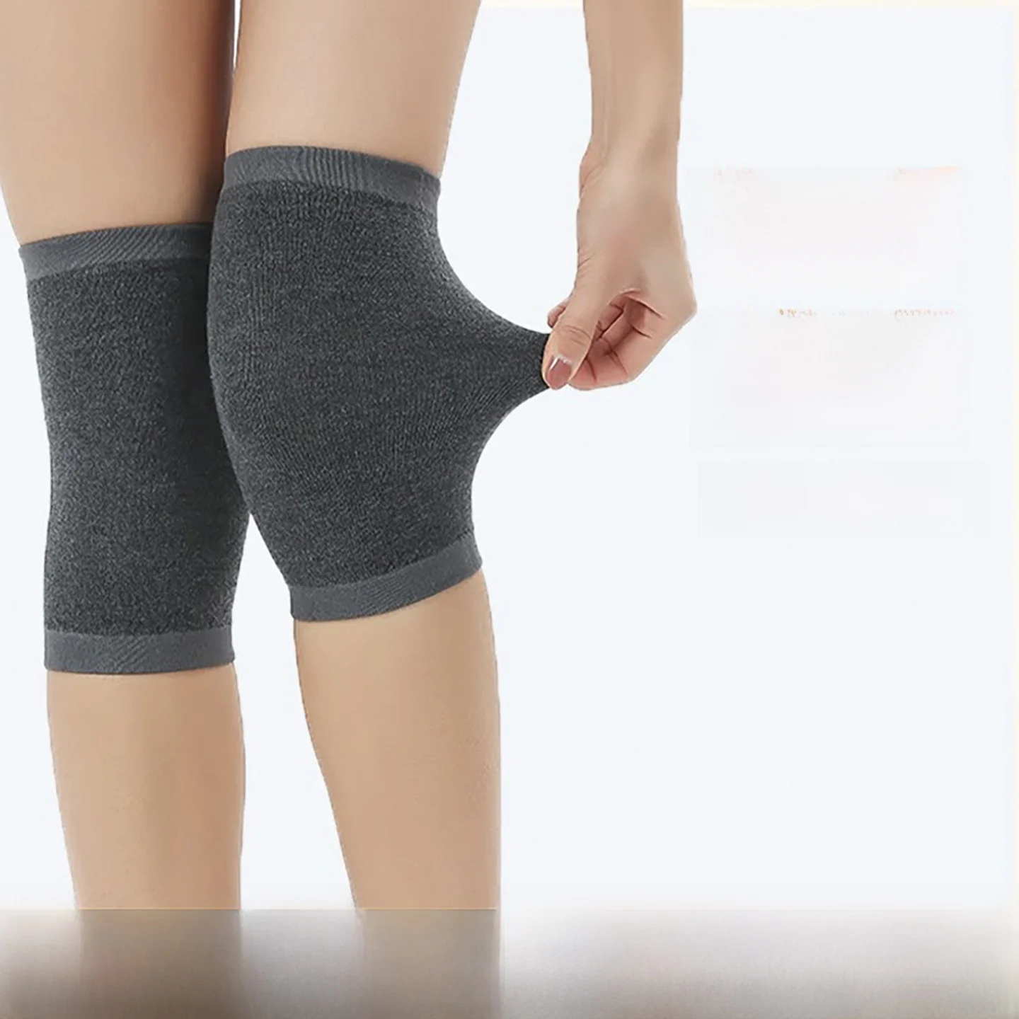 カシミヤ膝パッド-薄型モデル-エアコン付きの部屋用-男女兼用-夏用-スポーツや日常使用に快適な関節保護