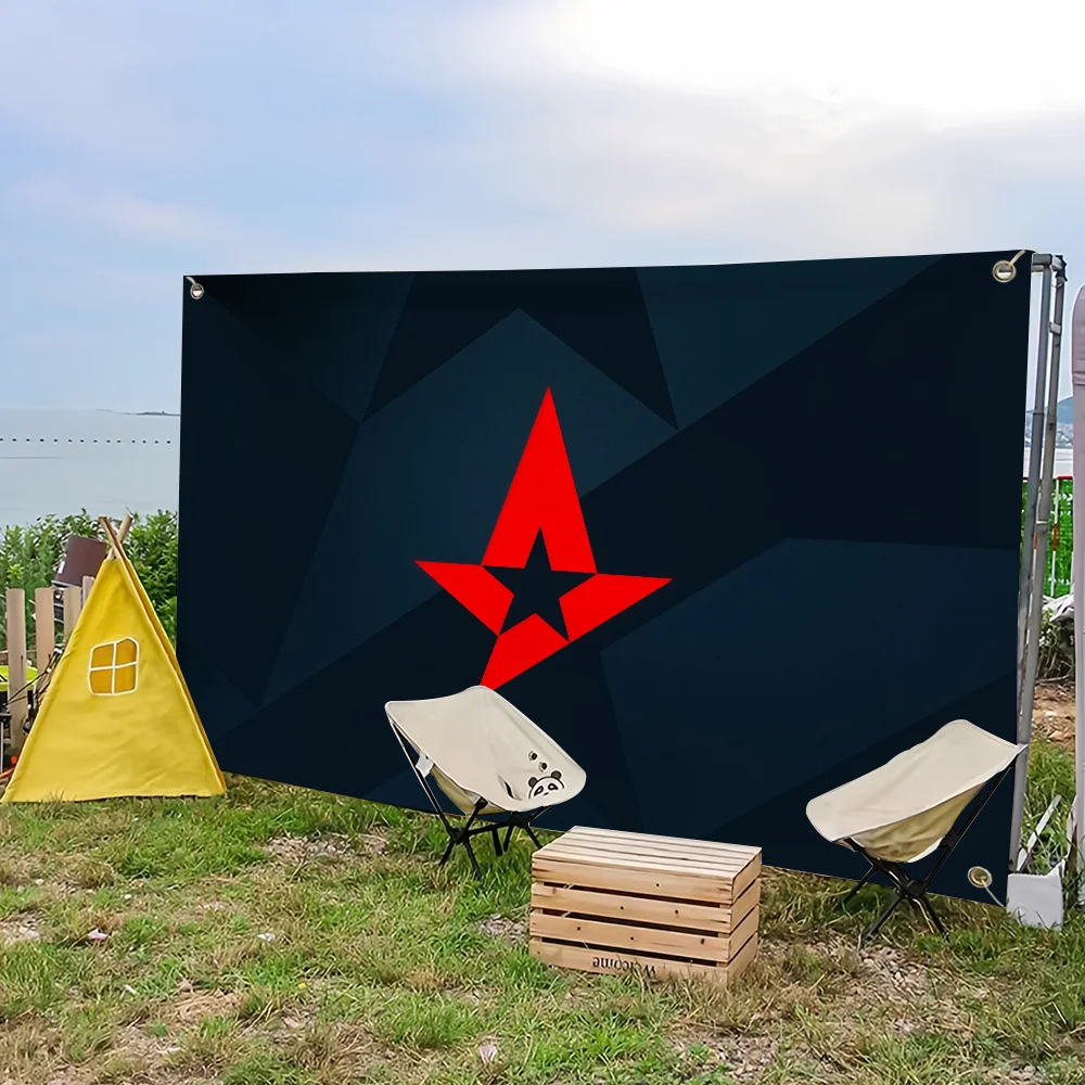 علم الفريق A-Astralis للتخييم في الهواء الطلق، نزهة، ديكور منزلي، لافتة زينة