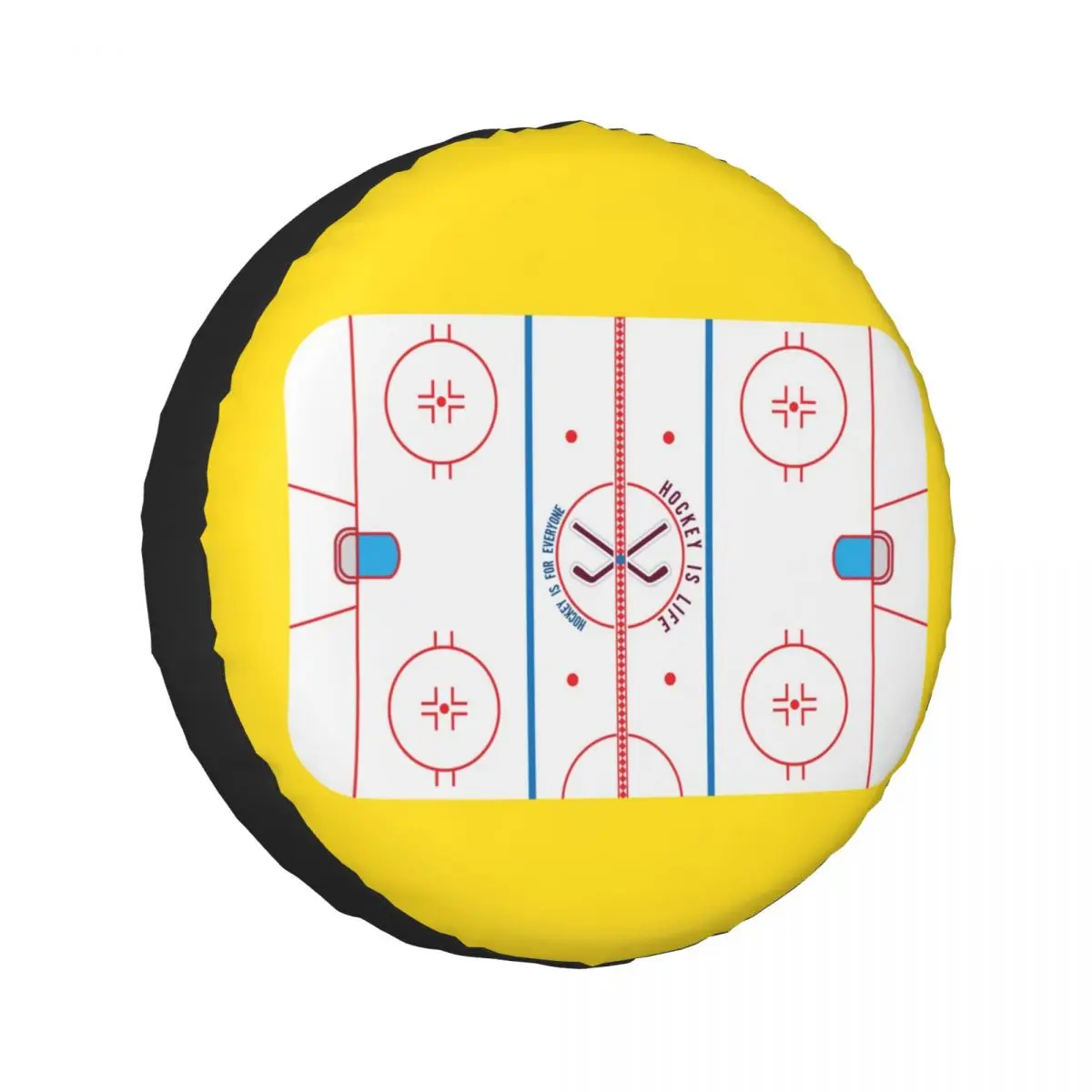 

Чехол для запасного колеса Custom Hockey Is Life Rink для Jeep SUV RV 4WD Pajero 4x4, защитные чехлы для колес 14 дюймов, 15 дюймов, 16 дюймов, 17 дюймов