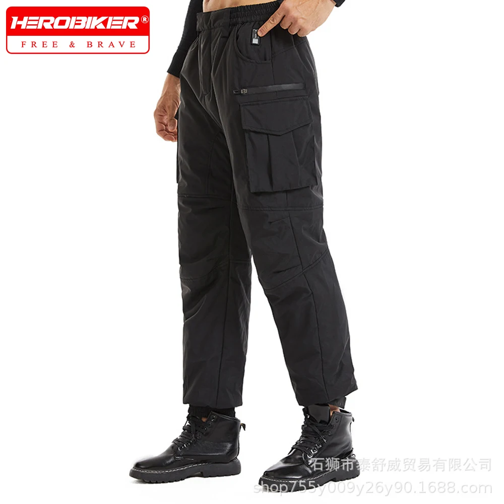 

Winter Heated Pants Tactical Pants Cargo Men Waterproof Trousers Casual Pants Multi-pocket Outdoor Hiking Electric Heating Pants