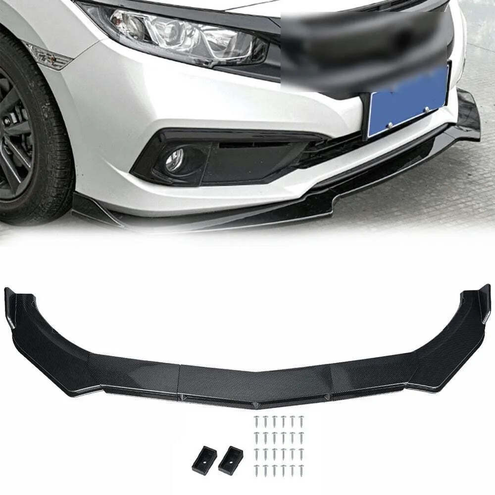 

Front Bumper Lip Body Kit Spoiler Chin For Chevy Camaro Carbon Fiber Look Black United States
