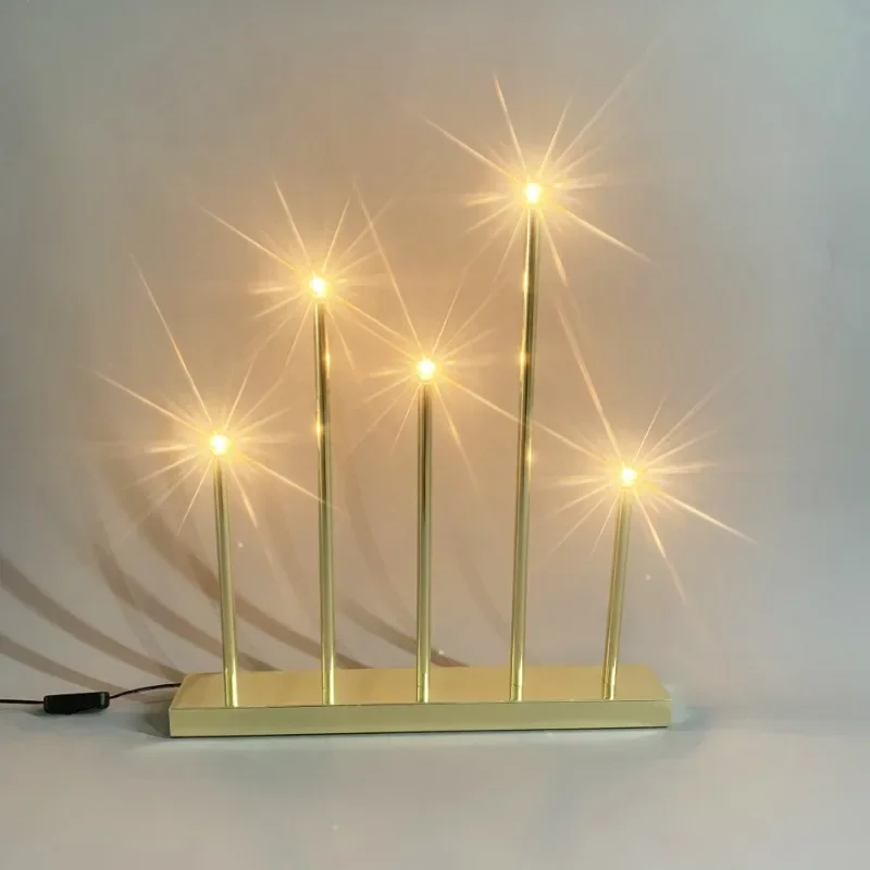 Nordic industrial style modern minimalist E10 Christmas lights/western restaurant banquet hall villa restaurant candle table