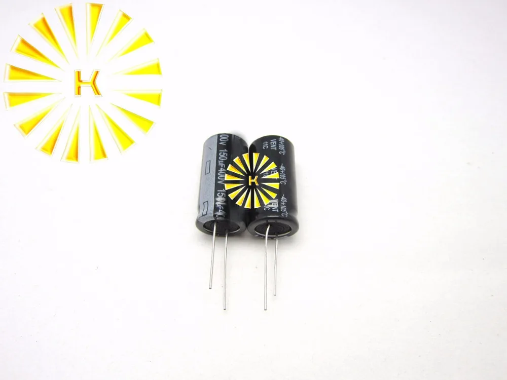 

50pcs X 100% New 150UF 400V 18X35 Aluminum Electrolytic Capacitor Connector