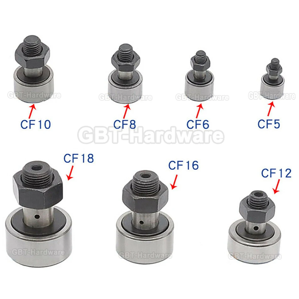 Bolt M3 - M30 Cam Follower Needle Stud Track Bearing Bearing Steel Thread Ø 10 - 85 mm For Machine Tool Aircraft Circuit Board