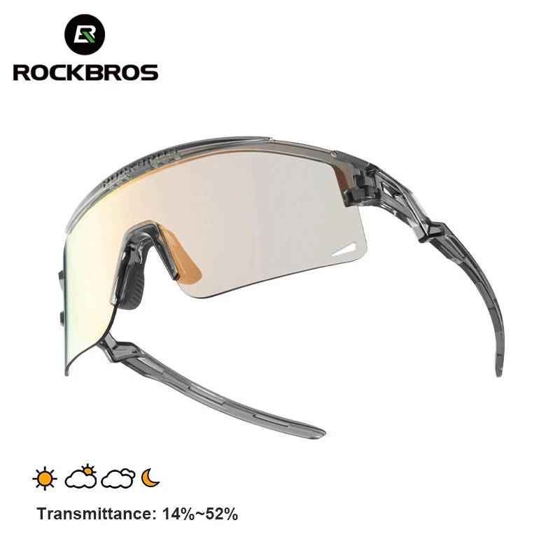 ROCKBROS Ultra-light Sunglasses Men Women Cycling Glasses Photochromic Lenses UV Protection Bicycle Windproof Cycling Goggles