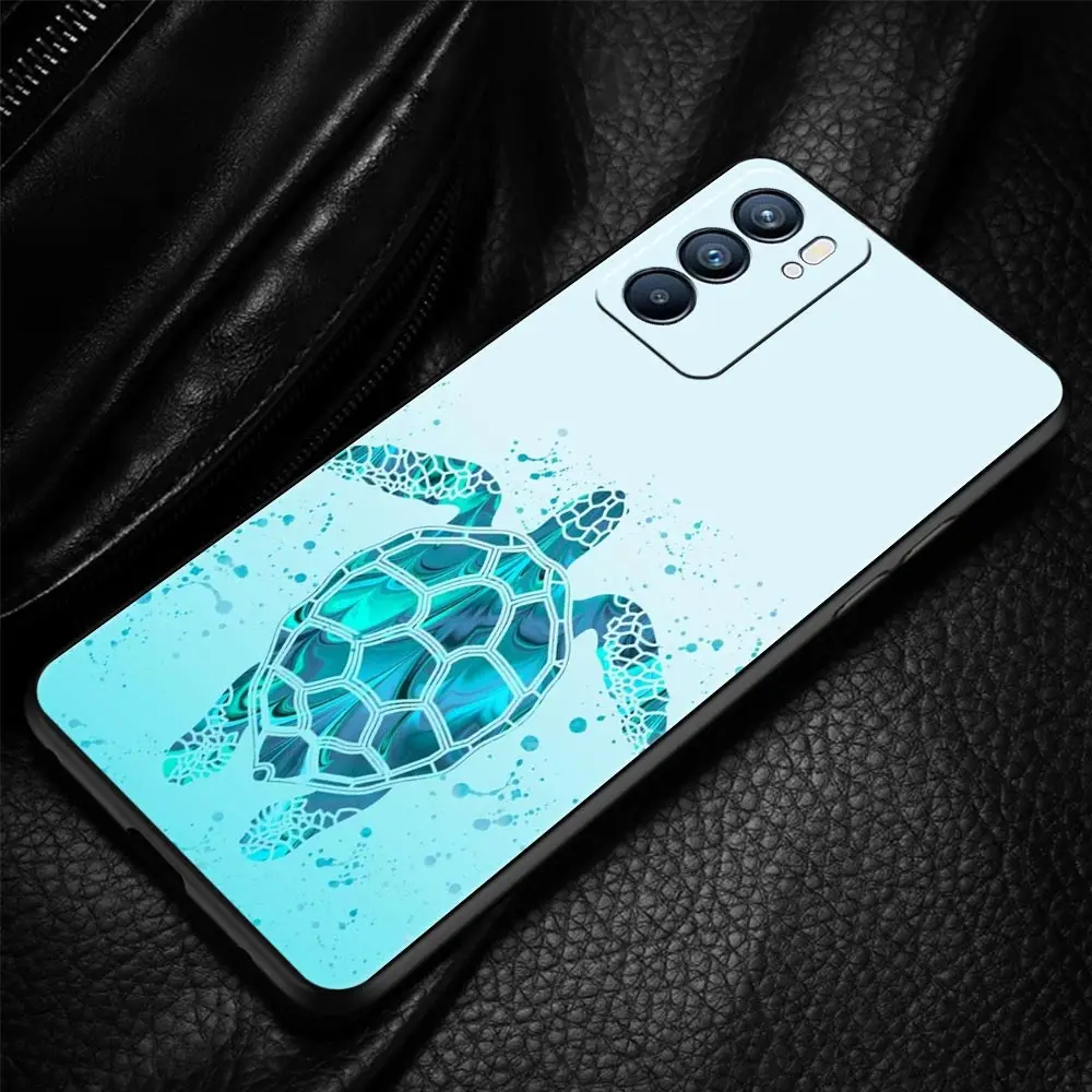 เคสโทรศัพท์สําหรับOppo Reno13 Reno12 Reno11 F Reno10 Pro A54 A53 A95 A76 A74 A57 A98 A80 A79 5G A78 4G Cool Oceanเต่า