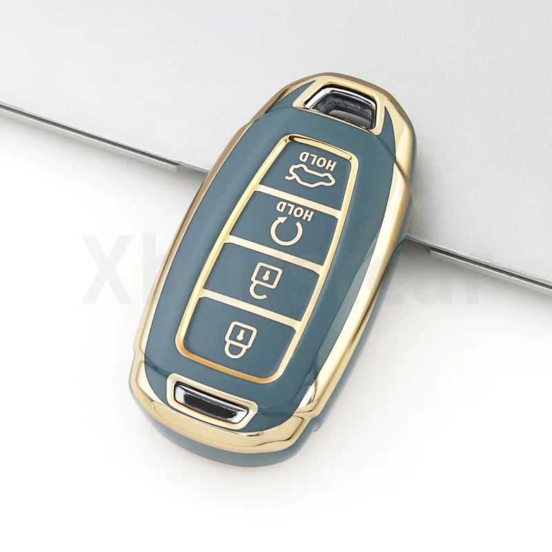 4 Buttons for Hyundai I30 Ix35 Encino Azera Solaris Kona Encino Solaris Grandeur Ig Accent Santa Fe Palisade Car Key Case Cover