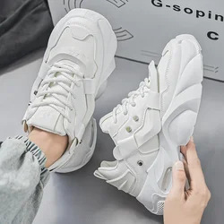 2024 Men's Casual Sneakers 2024 Designer Platform Trainer Shoes Men Streetwear Height Increasing Sport Shoes Men Chunky Sneaker