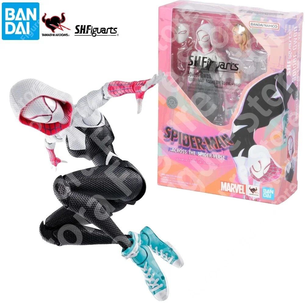 In Stock Bandai S.H. Figuarts SpiderMan: Across The Spider Shf Gwen Miles Morales Re-release Action Figure Collectible Toy Gift