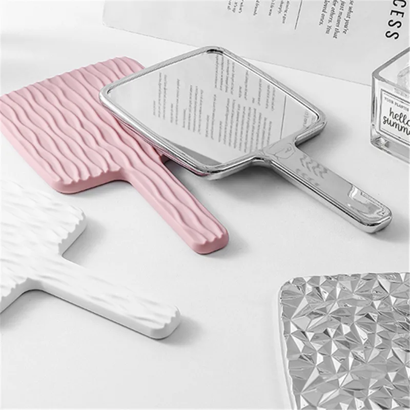 1 pz quadrato mini specchio cosmetico da tavolo tenuto in mano specchi per il trucco strumenti portatili per il trucco di bellezza da viaggio durevoli