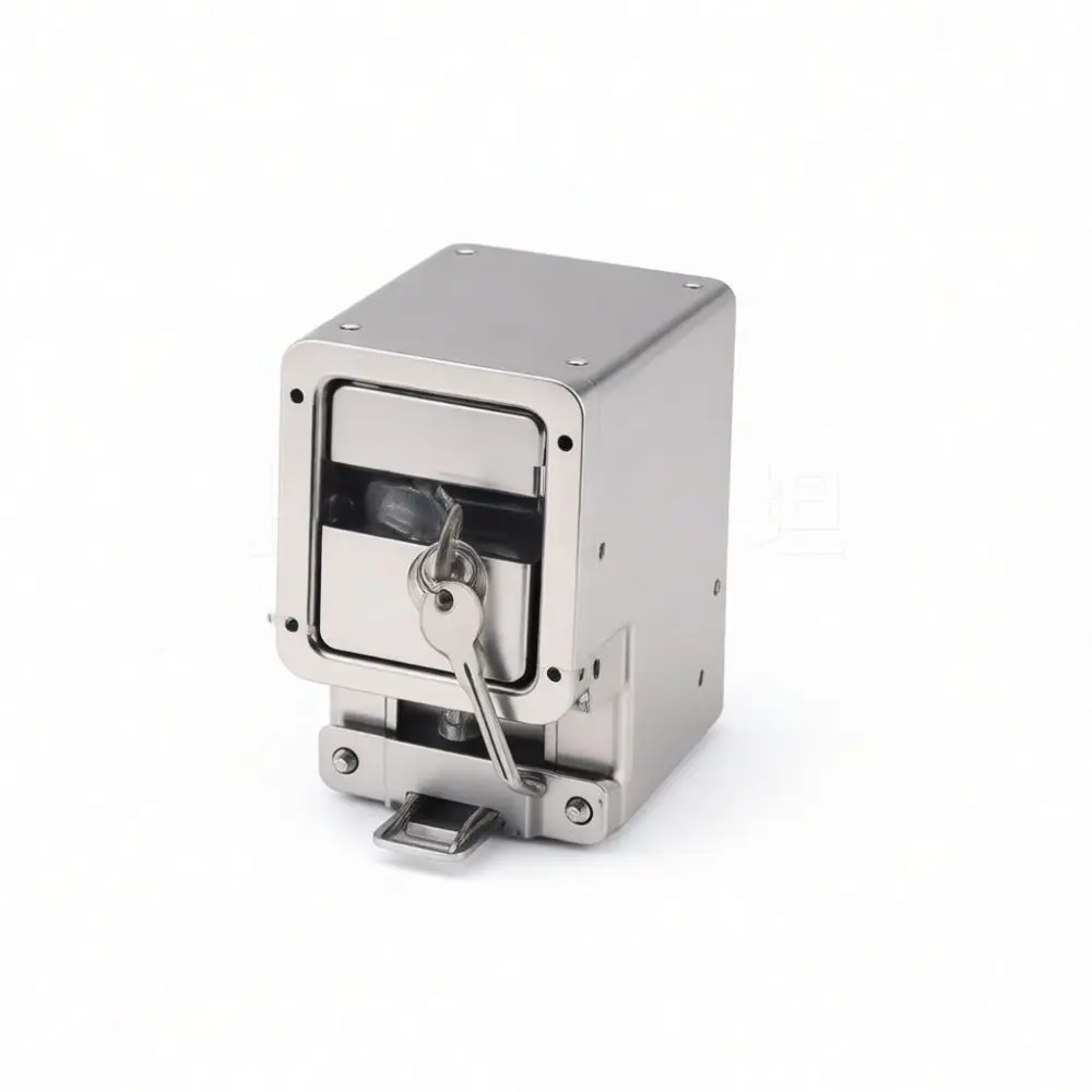 Premium Stainless Steel Flush Handle Cabinet Lock Industrial Latch MS858A MS858B For Metal Office Box Storage Solution