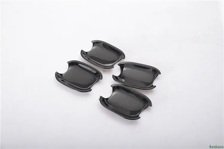 New Glossy Black Chrome Car Door Handle Bowl Cover Sticker for Audi S4 A5 2009 -2015 Styling Accessories