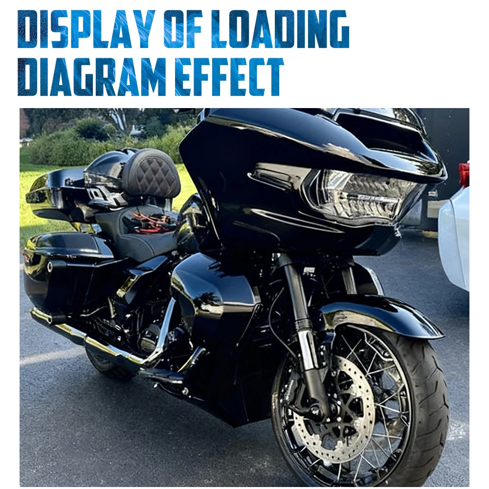 Motorcycle Fairing Kit Lower Cover Extended Chin Spoiler For Harley Touring Street Road Glide 23-Up FLHX FLTRX 24-Up FLHXU 25-Up