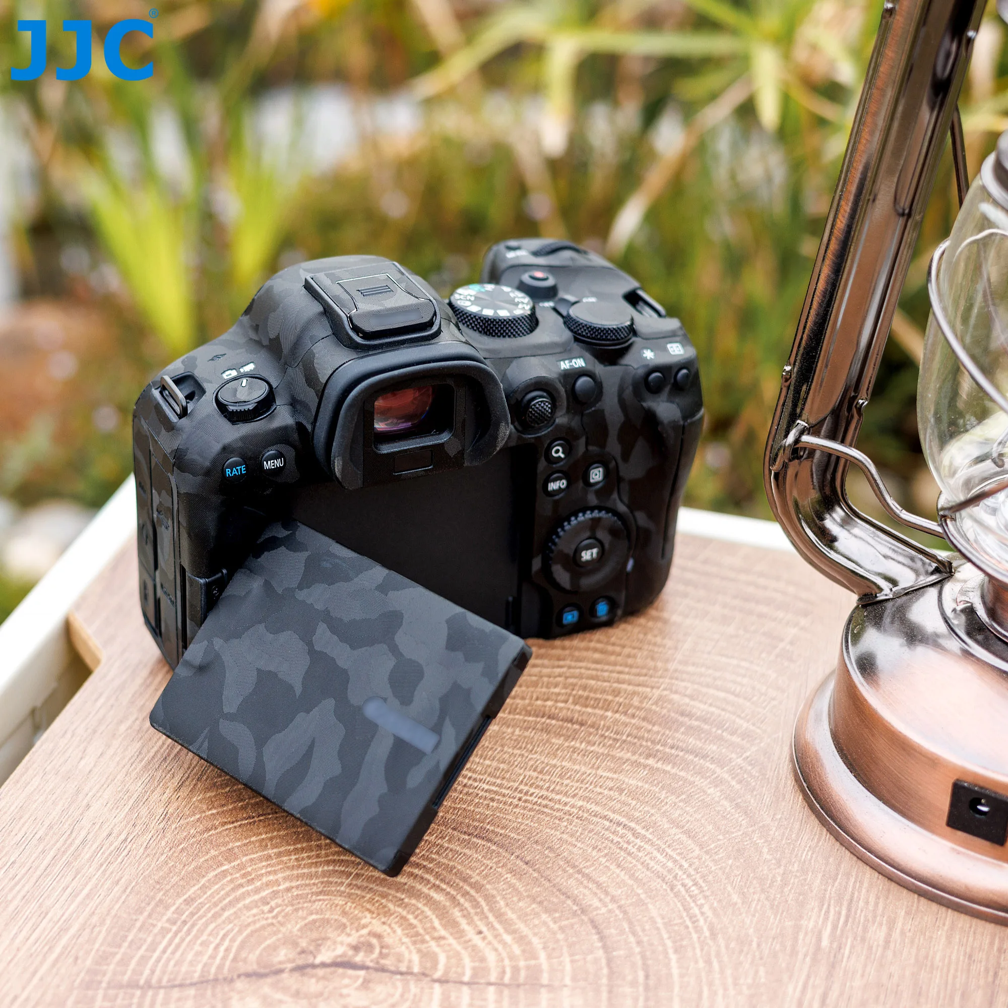 JJC Camera Body Sticker Protective Skin Film Kit For Canon EOS R6 Mark II Anti-Scratch Film Camera Matrix Black