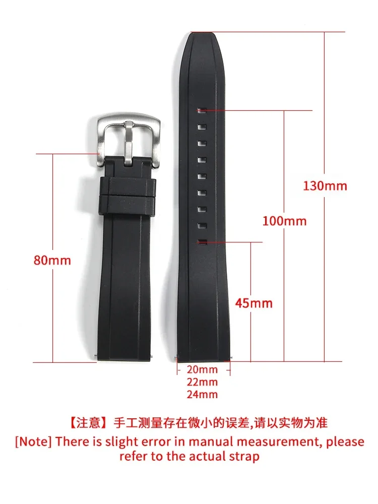 Finely Crafted Quick Release Silicone Watchband for Casio Seiko Breitling Citizen Longines Waterproof Breathable Strap20 22 24mm