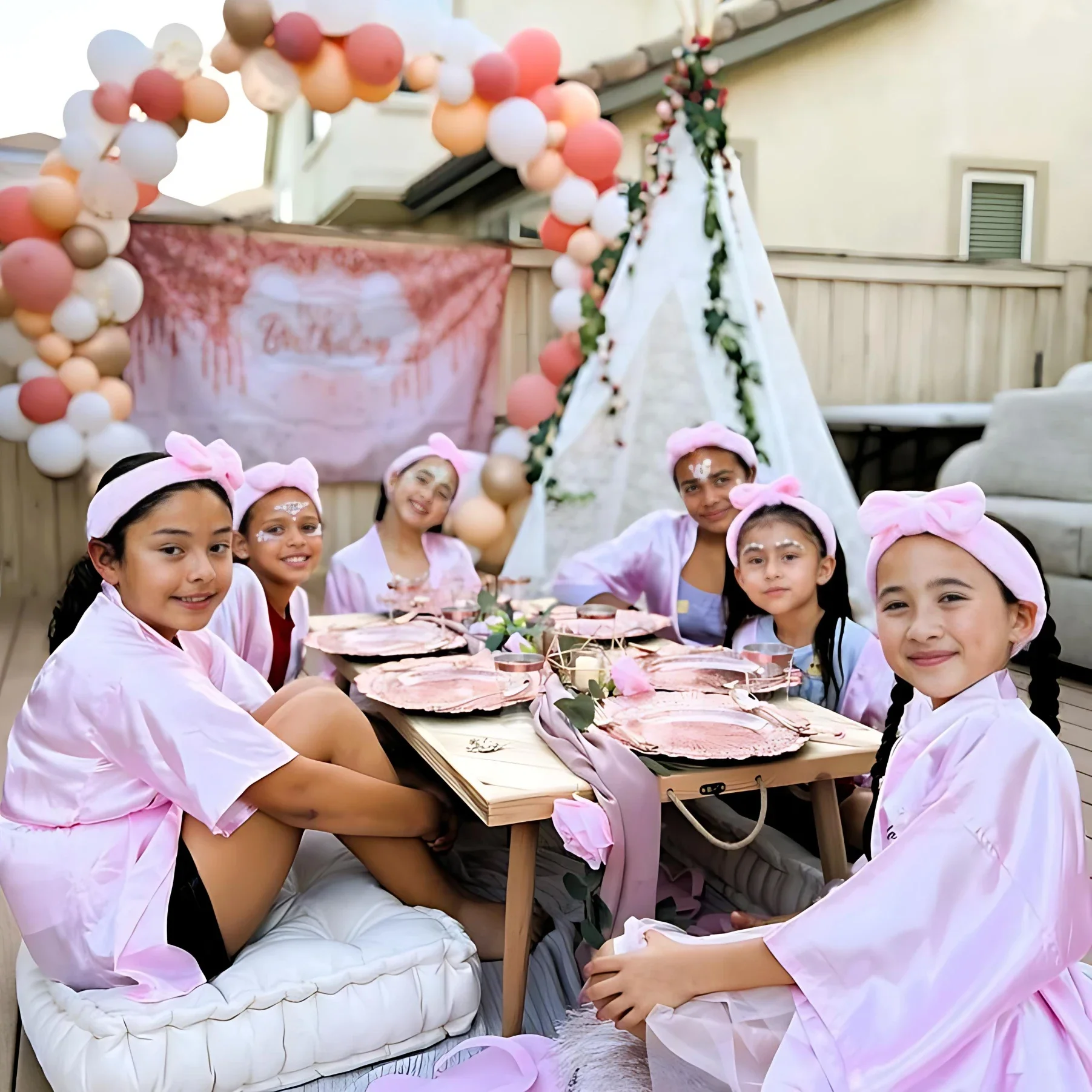 6-18 مجموعة سبا حزب الجلباب للفتيات سبا العباءات للفتيات لوازم سبا كيمونو الساتان رداء النوم منامة حزب عيد ميلاد النوم