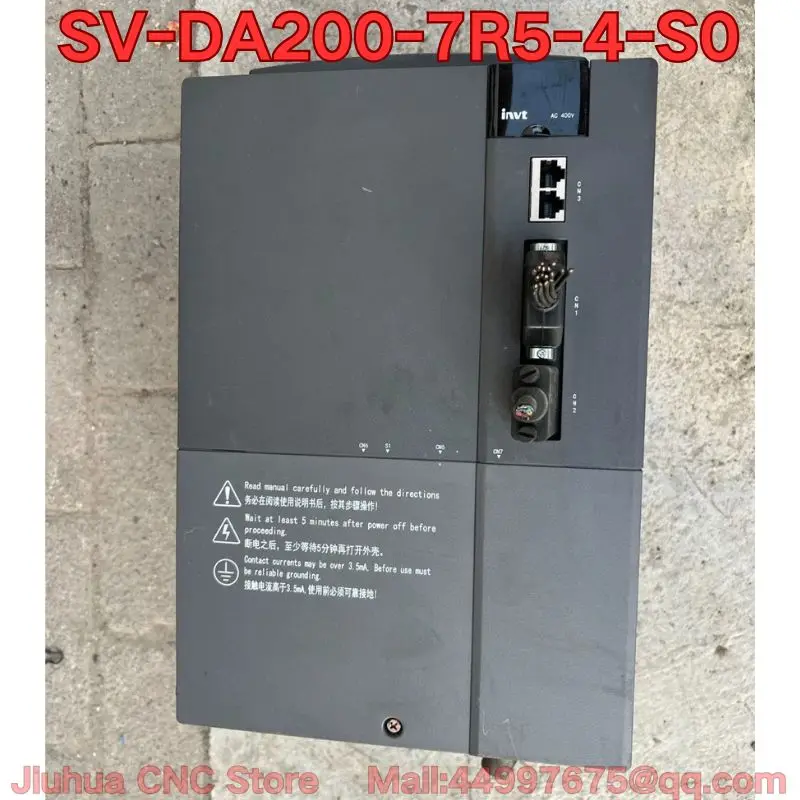 Second-hand SV-DA200-7R5-4-S0 servo drive function test is normal Latest prices for August 2026
