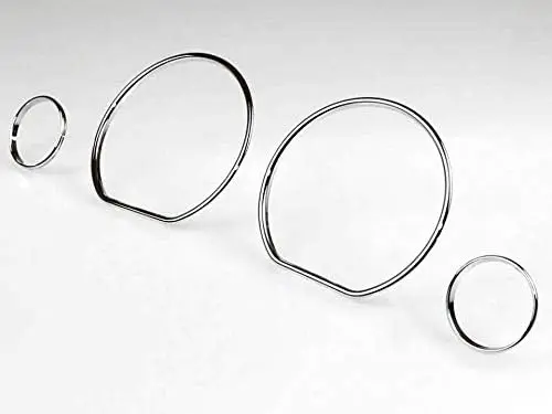 Styling Dashboard Gauge Ring Set For VW Golf MK3 Vento Polo MK4 4-6N(Chrome Silver / Matt Silver )