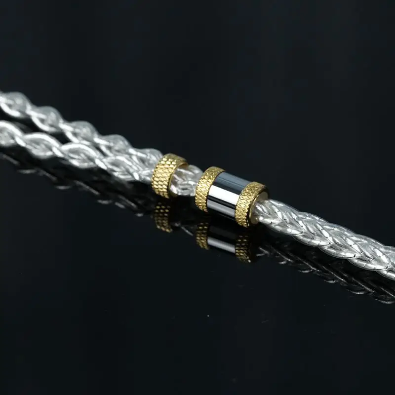 Xinhs S06 8-Strand Zeer Zuivere Verzilverde Palladium Oortelefoon Upgrade Kabel
