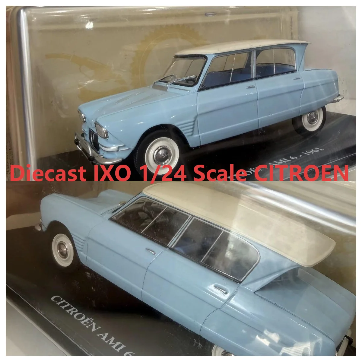 Diecast IXO 1/24 Scale CITROEN AMI 6 1961 69 Alloy Car Model