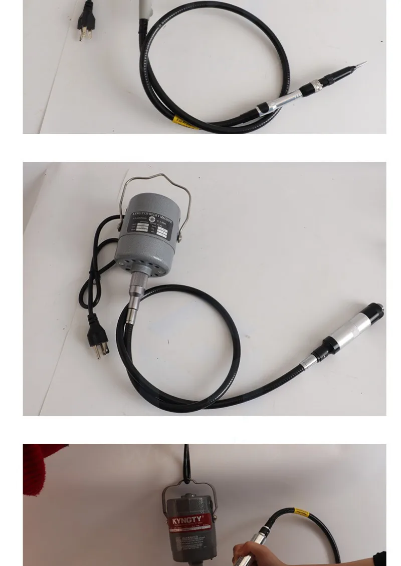 Lucidatrice rotativa sospesa Macchina per incidere Foredom Flex Shaft Motor 200W Strumenti e attrezzature per gioielli 500/20000r/min
