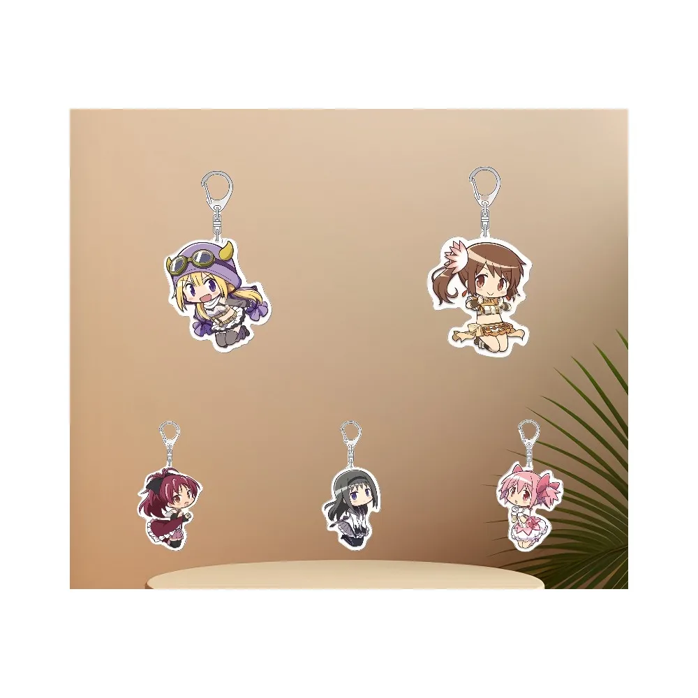 

Diy Magic Girl Mami Tomoe Acrylic Keychain Anime Peripheral Campus Student Cartoon Cute Backpack Pendant Friend Holiday Gift