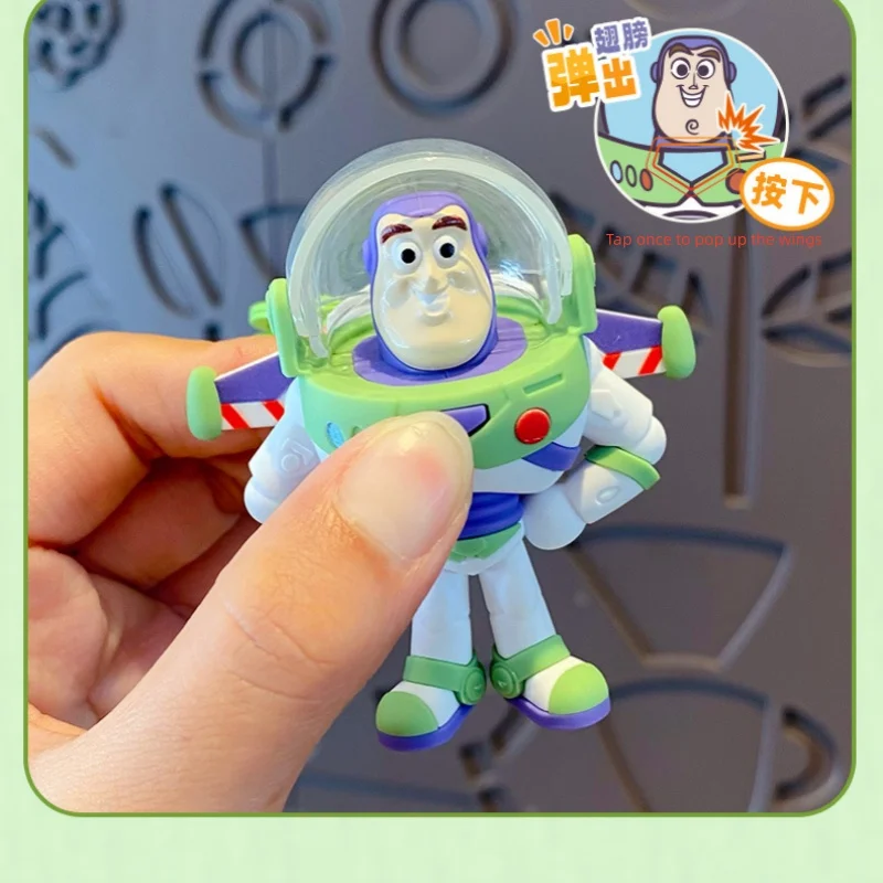 Disney Genuine Toy Story Series Pendant Cute Cartoon Figure Keychain Figure Keychain with Pop-up Wings Charm Ornament Collection - view 3
