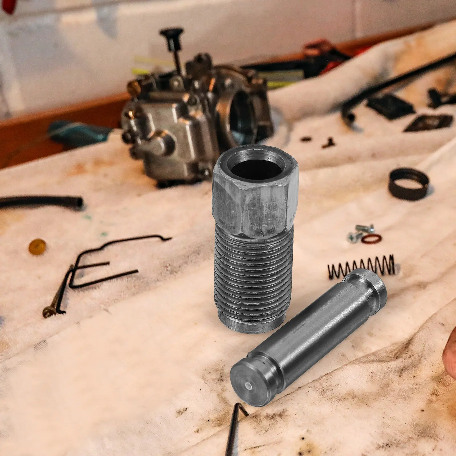 1Set Hydraulic Jack Oil Pump Vertical Cylinder Piston Plunger Small Compact Hydraulic Jack Replacement Part Oil Pump Body
