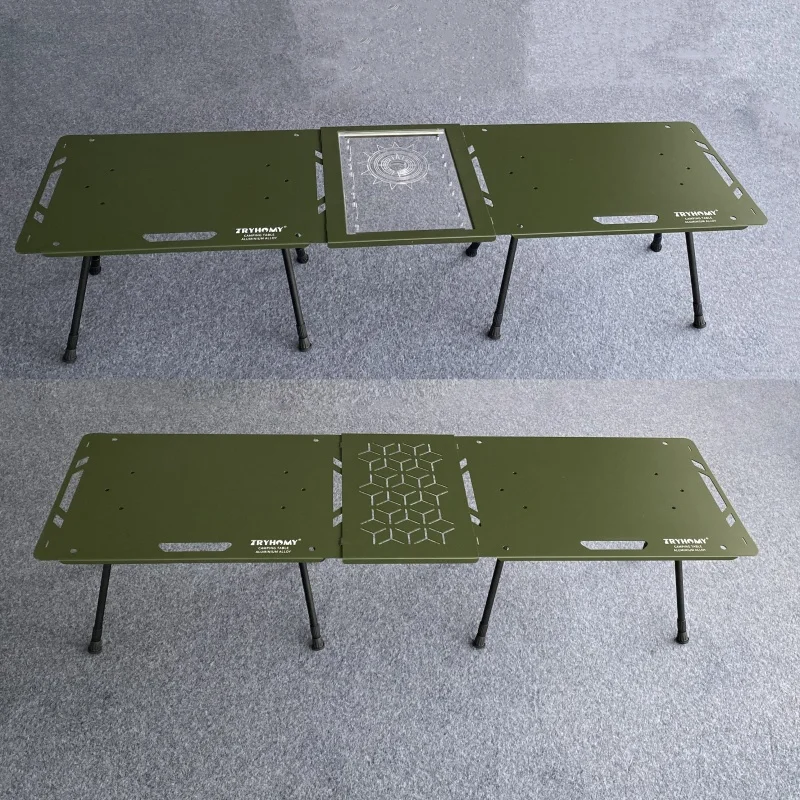 Tryhomy Versatile IGT Tactical Table Splicable Camping Table  Optional Ultralight Aluminum Alloy Outdoor Table Accessories