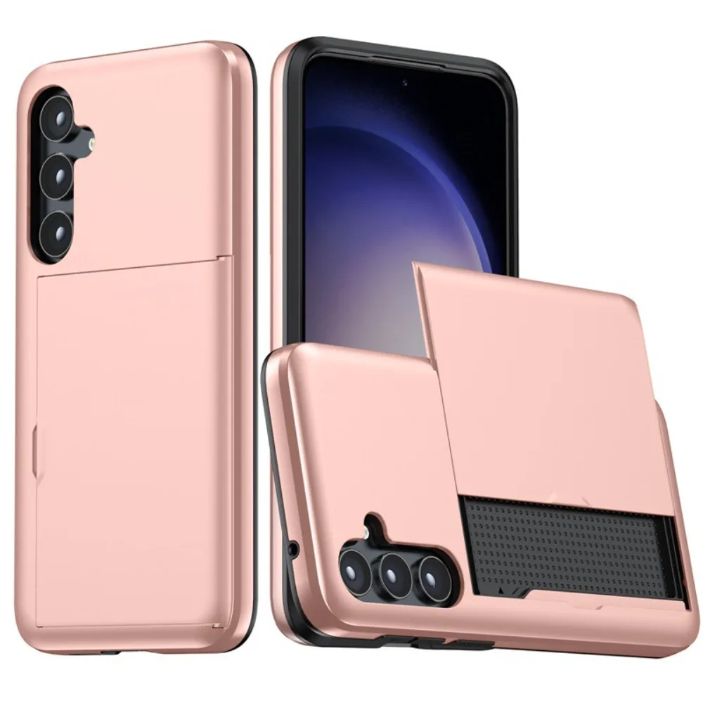 Voor Samsung S25 Rand S24 Ultra S23 S21 FE S22 Plus + A56 A55 A36 A16 5G Portemonnee telefoon Case met Verborgen Kaartsleuf Houder Cover
