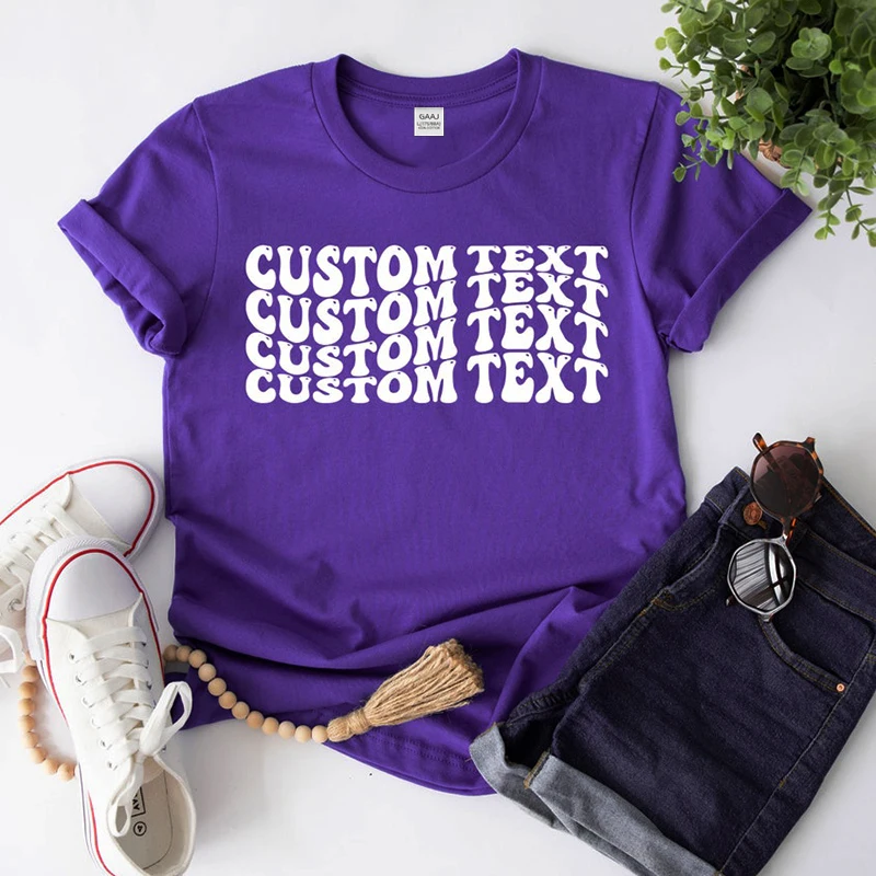 100% reine Baumwolle, personalisierte T-Shirts, geeignet für Männer und Frauen, Familien, Paare, Freunde, Teams und als Geschenke. – Detail 12